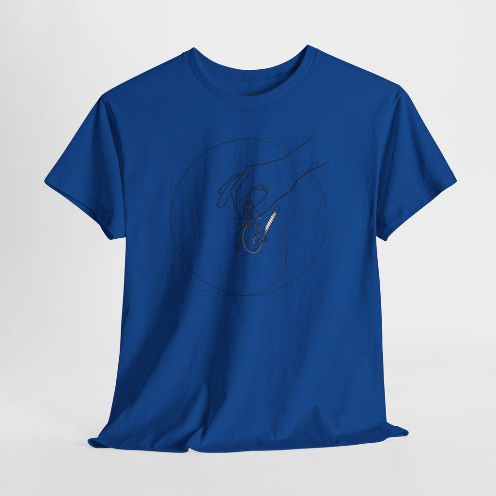 Hand of God drawing the Golden Ratio - Graphic Tee