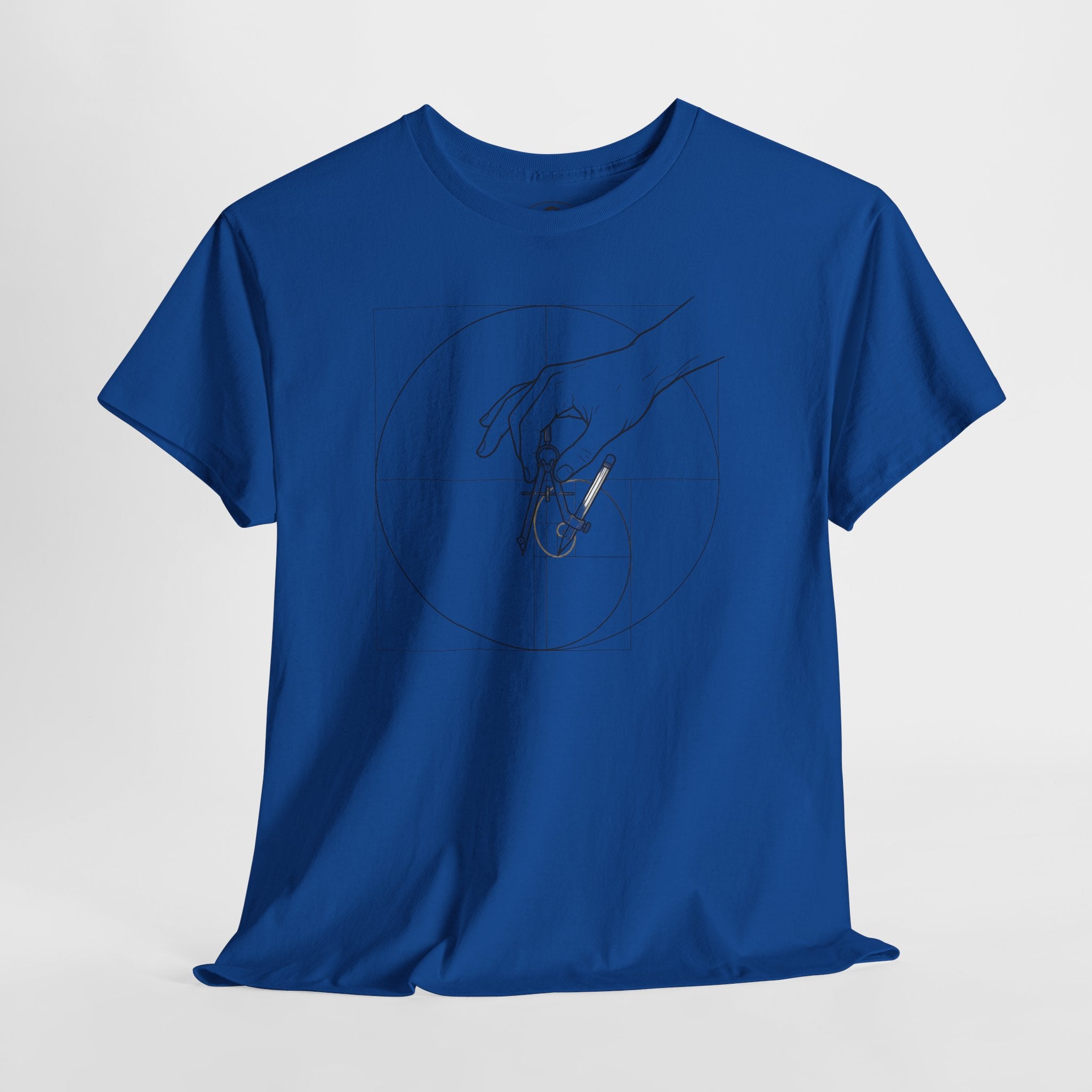 Hand of God drawing the Golden Ratio - Graphic Tee