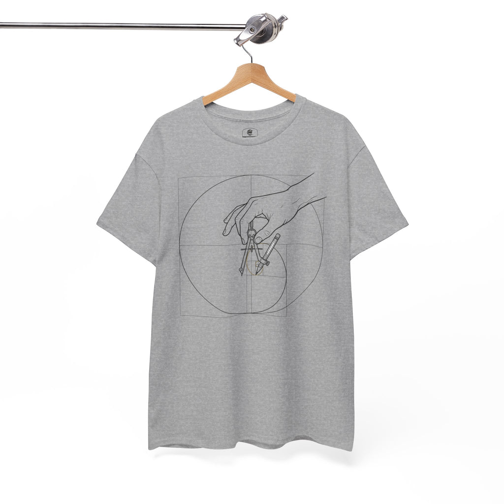 Hand of God drawing the Golden Ratio - Graphic Tee