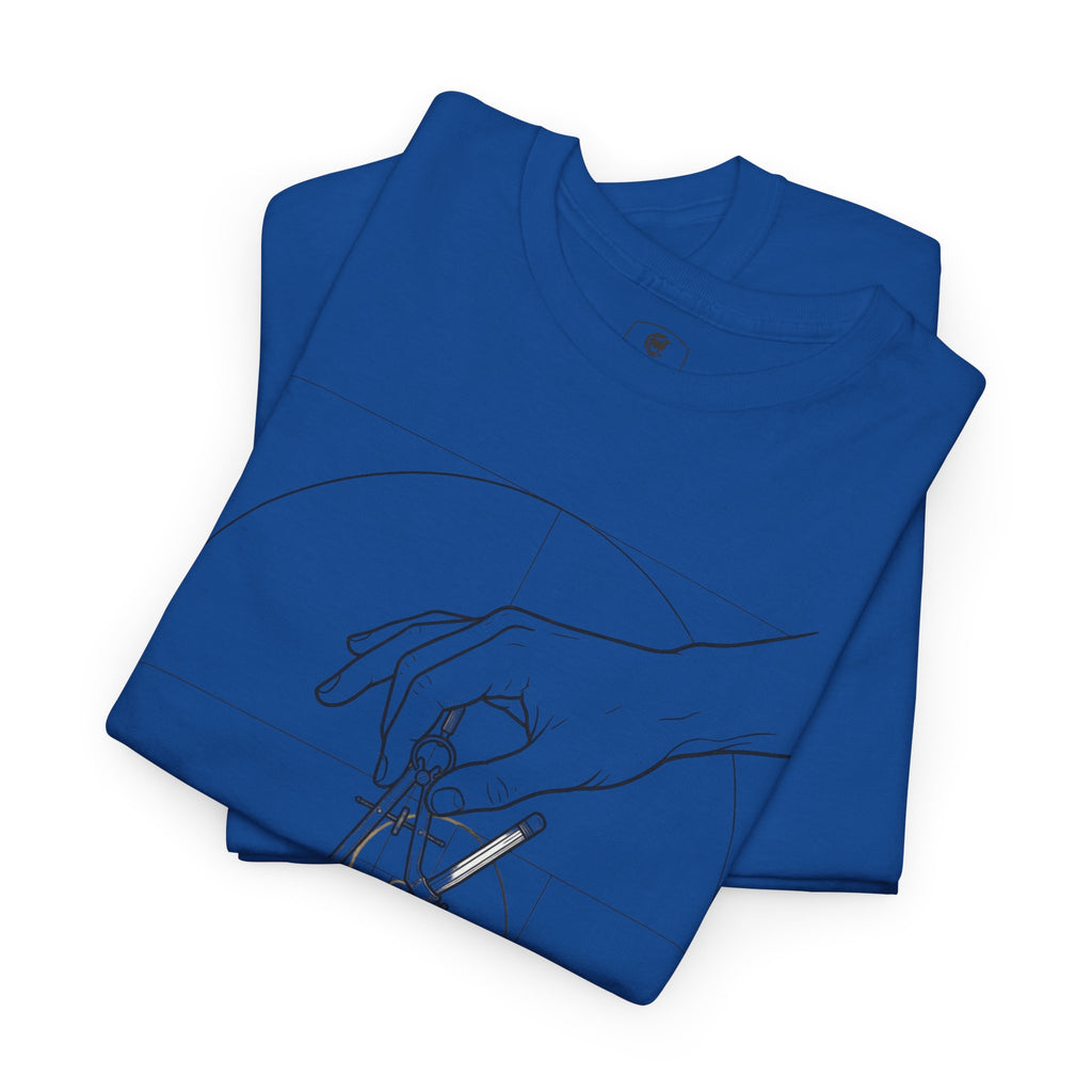 Hand of God drawing the Golden Ratio - Graphic Tee