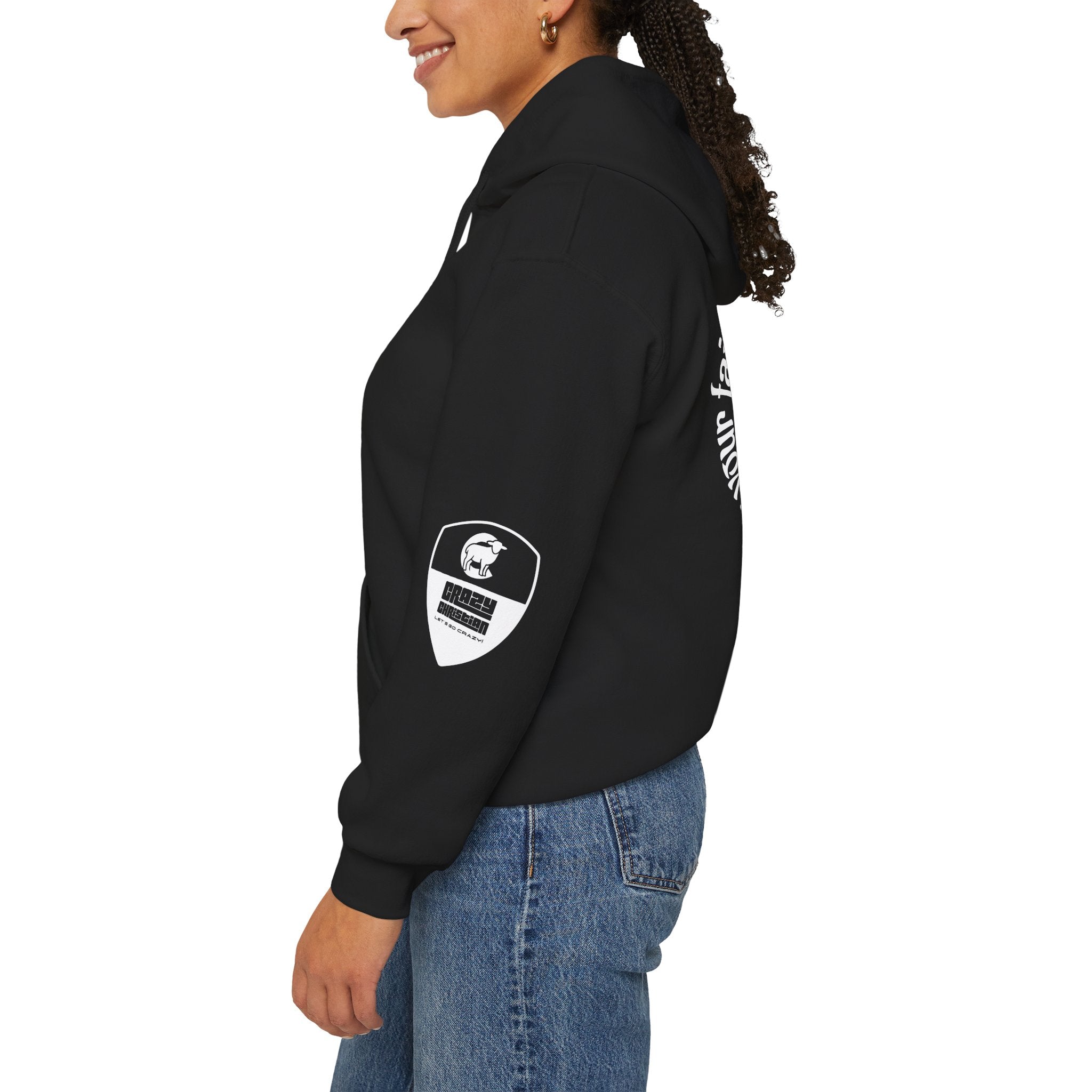Faith Heals Hoodie – John 3:3 Christian Pullover with Scripture Circle Back Design