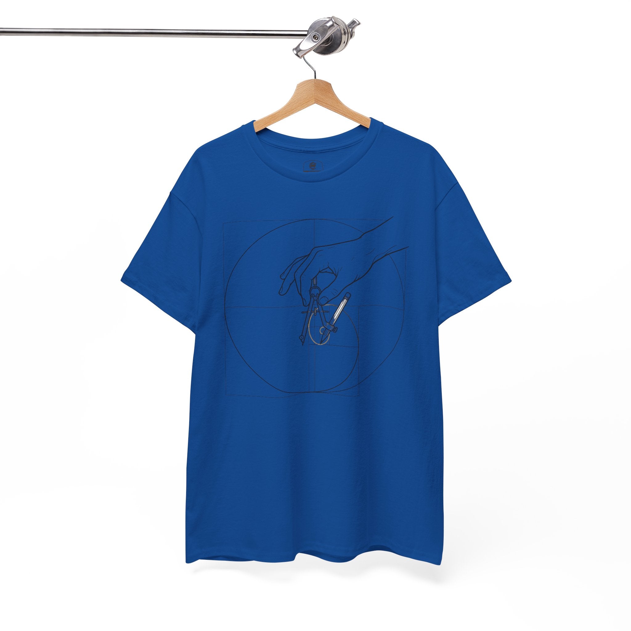 Hand of God drawing the Golden Ratio - Graphic Tee