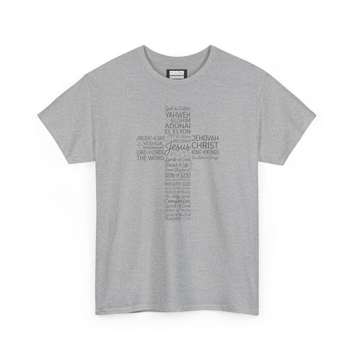 Christian Cross Typography T‑Shirt
