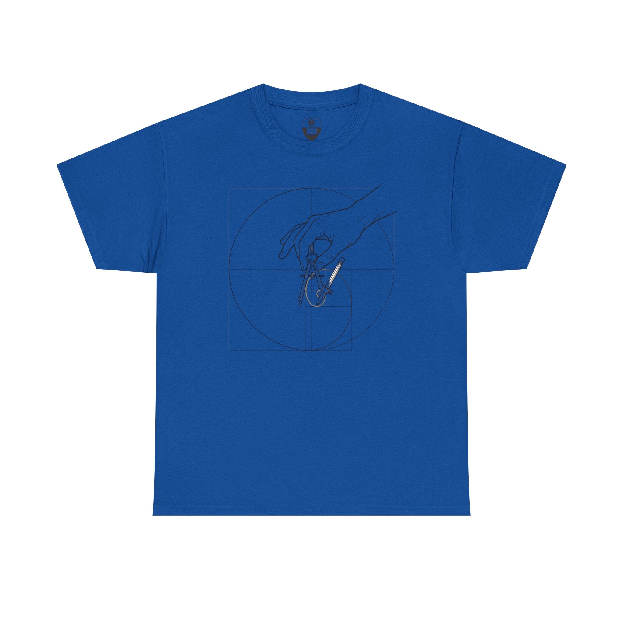 Hand of God drawing the Golden Ratio - Graphic Tee