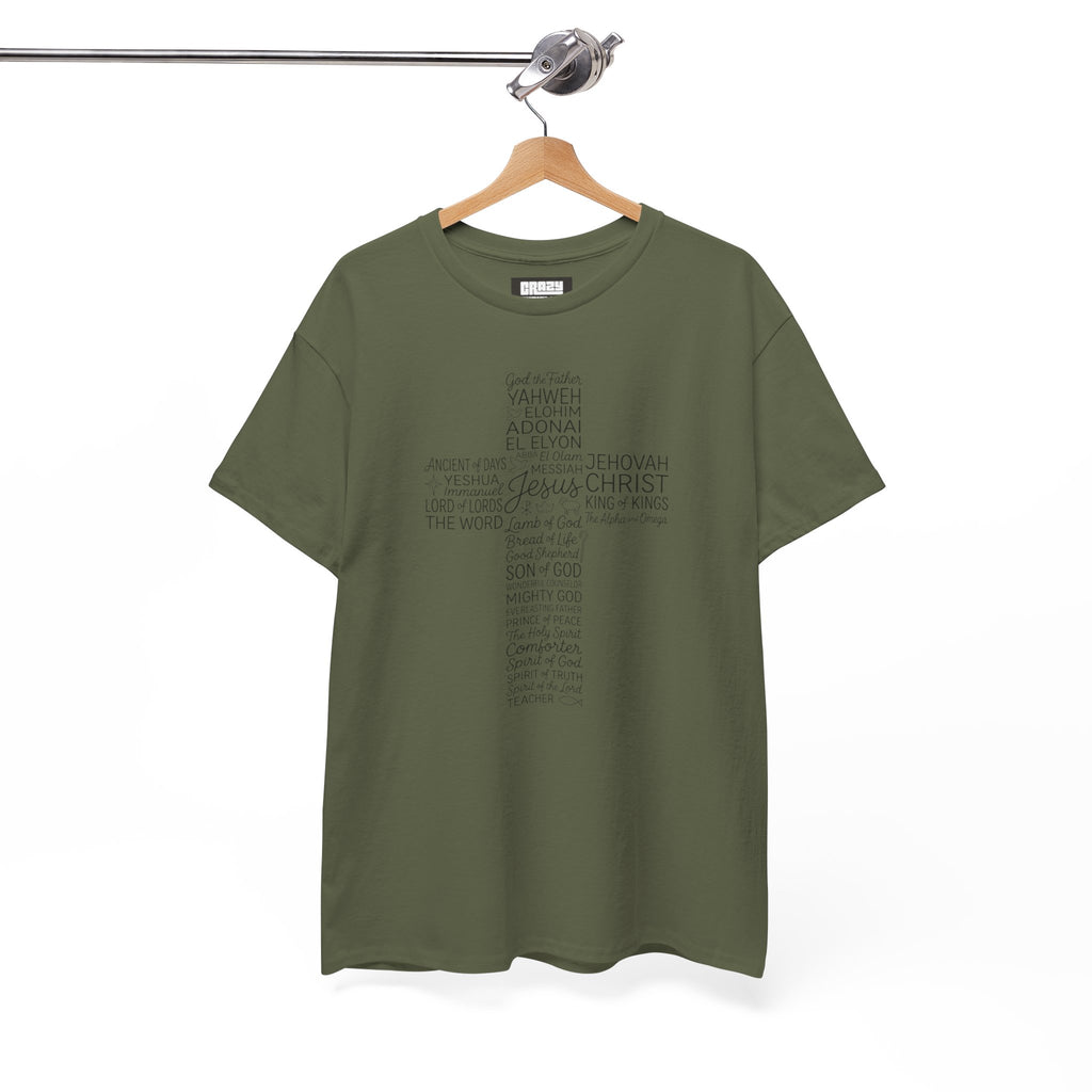Christian Cross Typography T‑Shirt