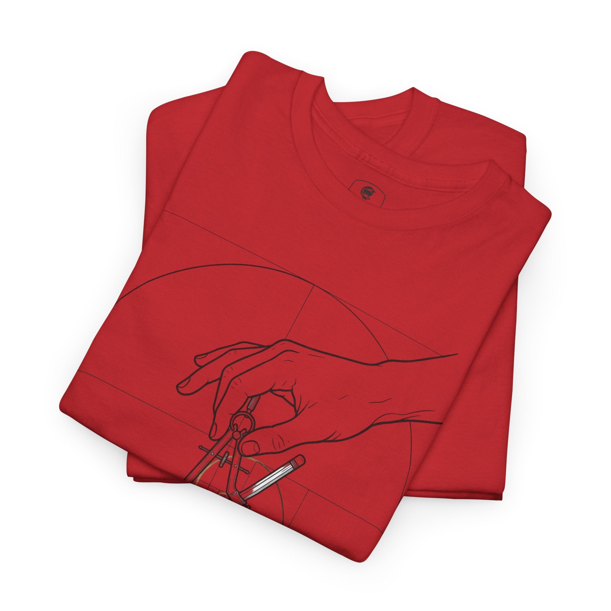 Hand of God drawing the Golden Ratio - Graphic Tee