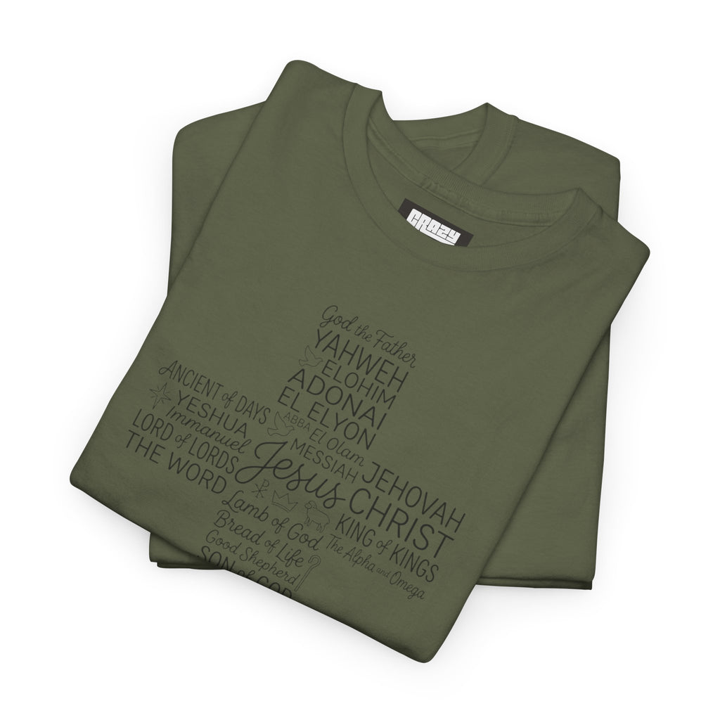 Christian Cross Typography T‑Shirt