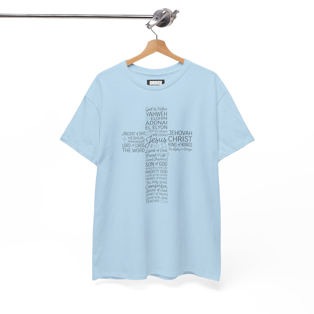 Christian Cross Typography T‑Shirt