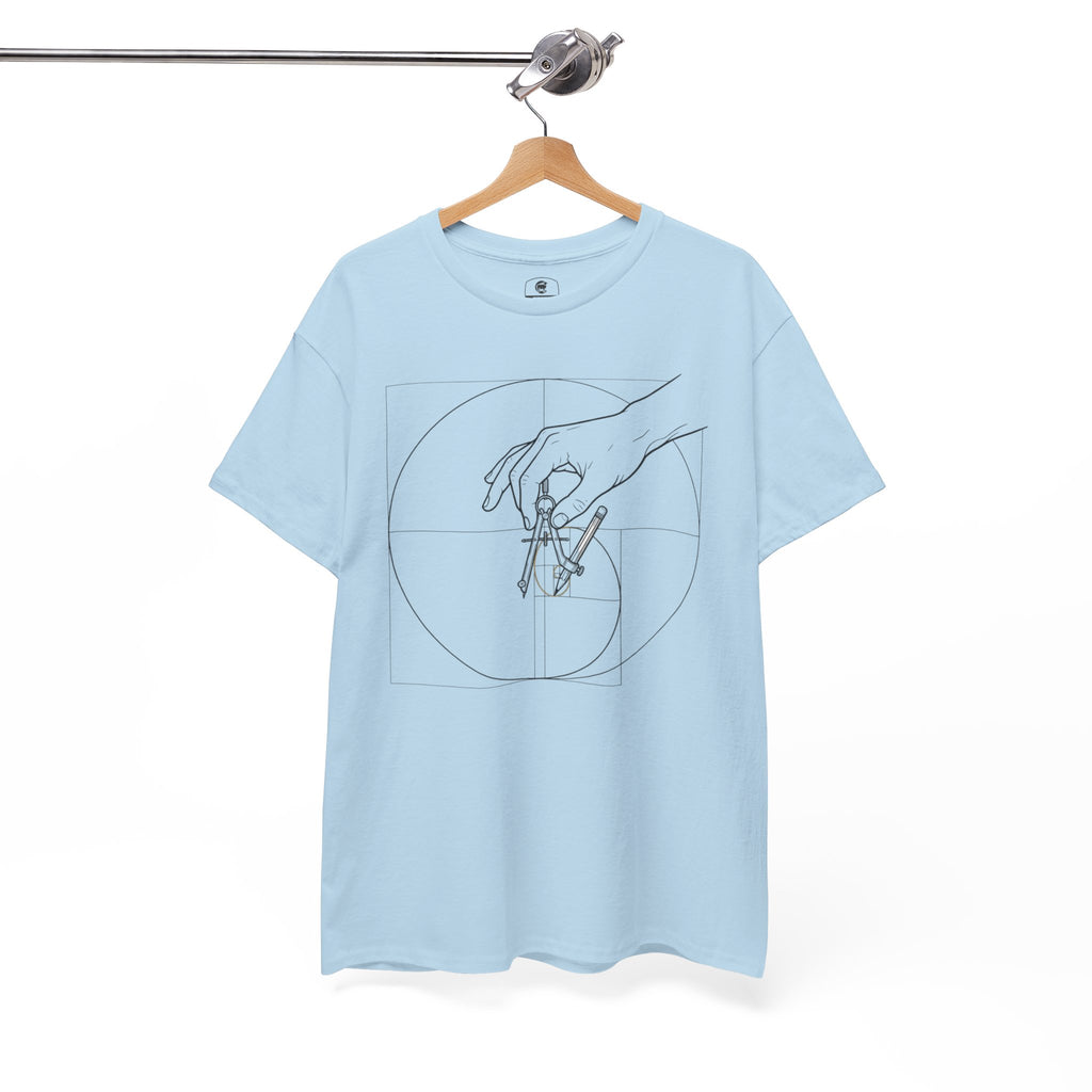 Hand of God drawing the Golden Ratio - Graphic Tee