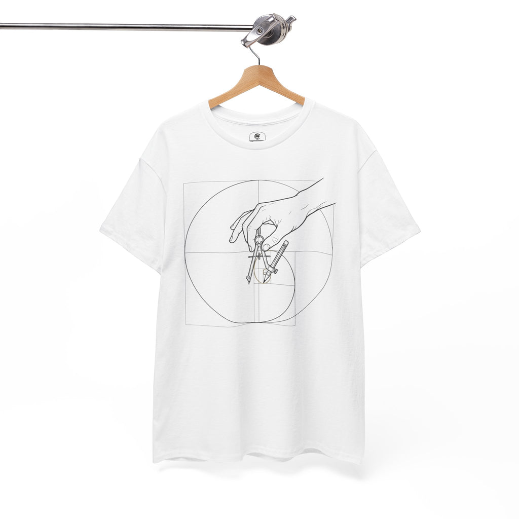 Hand of God drawing the Golden Ratio - Graphic Tee