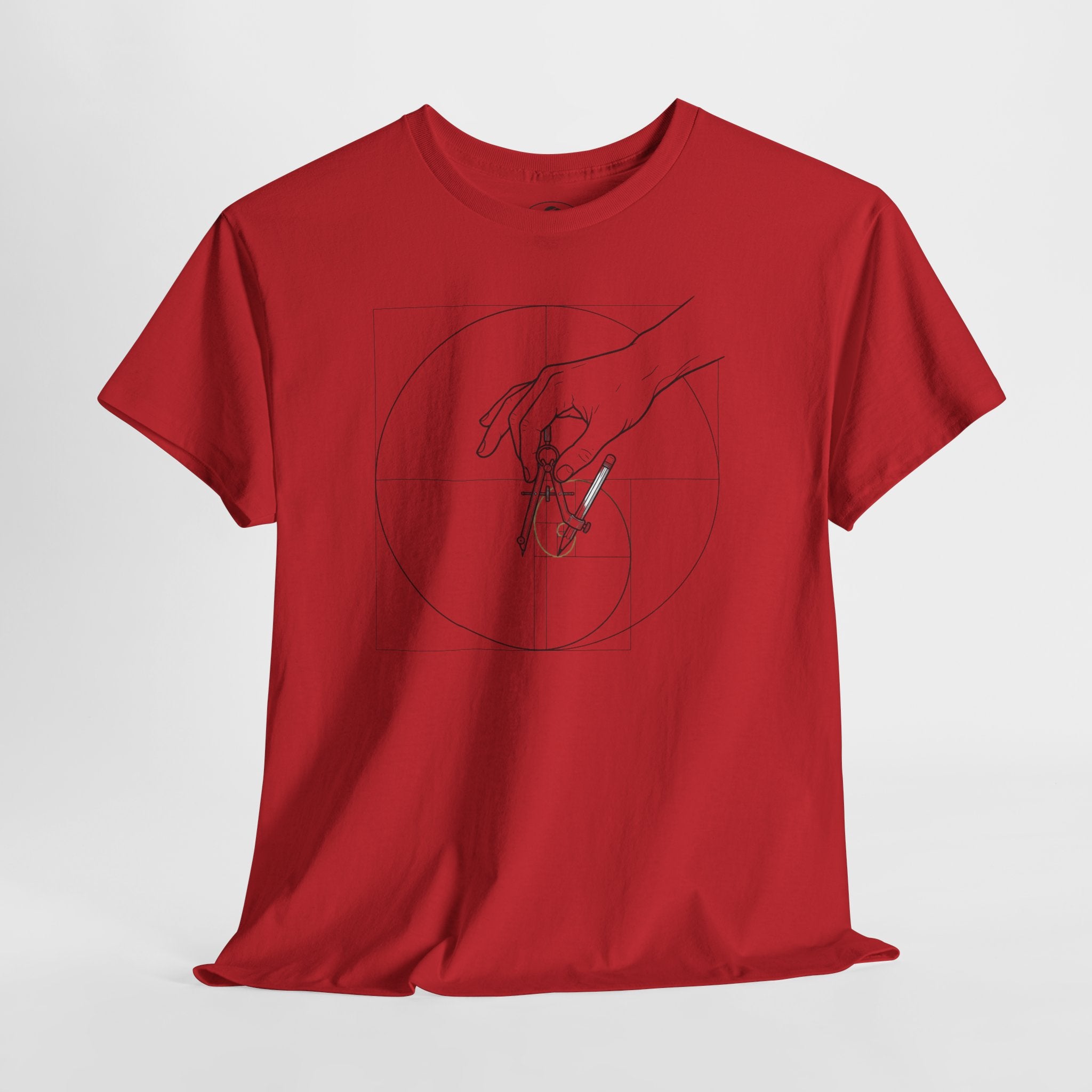 Hand of God drawing the Golden Ratio - Graphic Tee