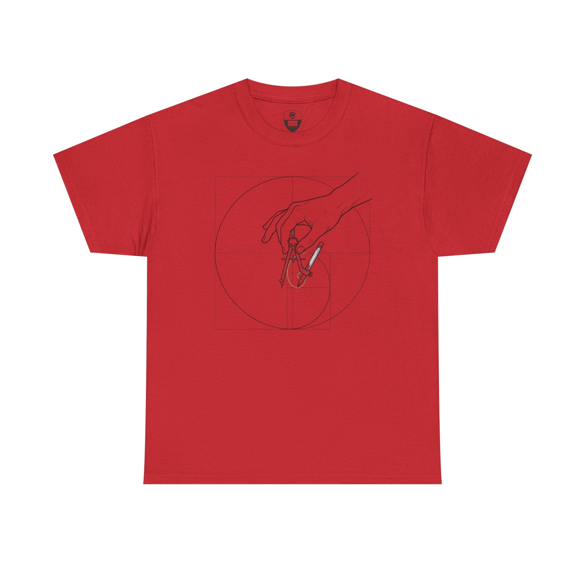 Hand of God drawing the Golden Ratio - Graphic Tee