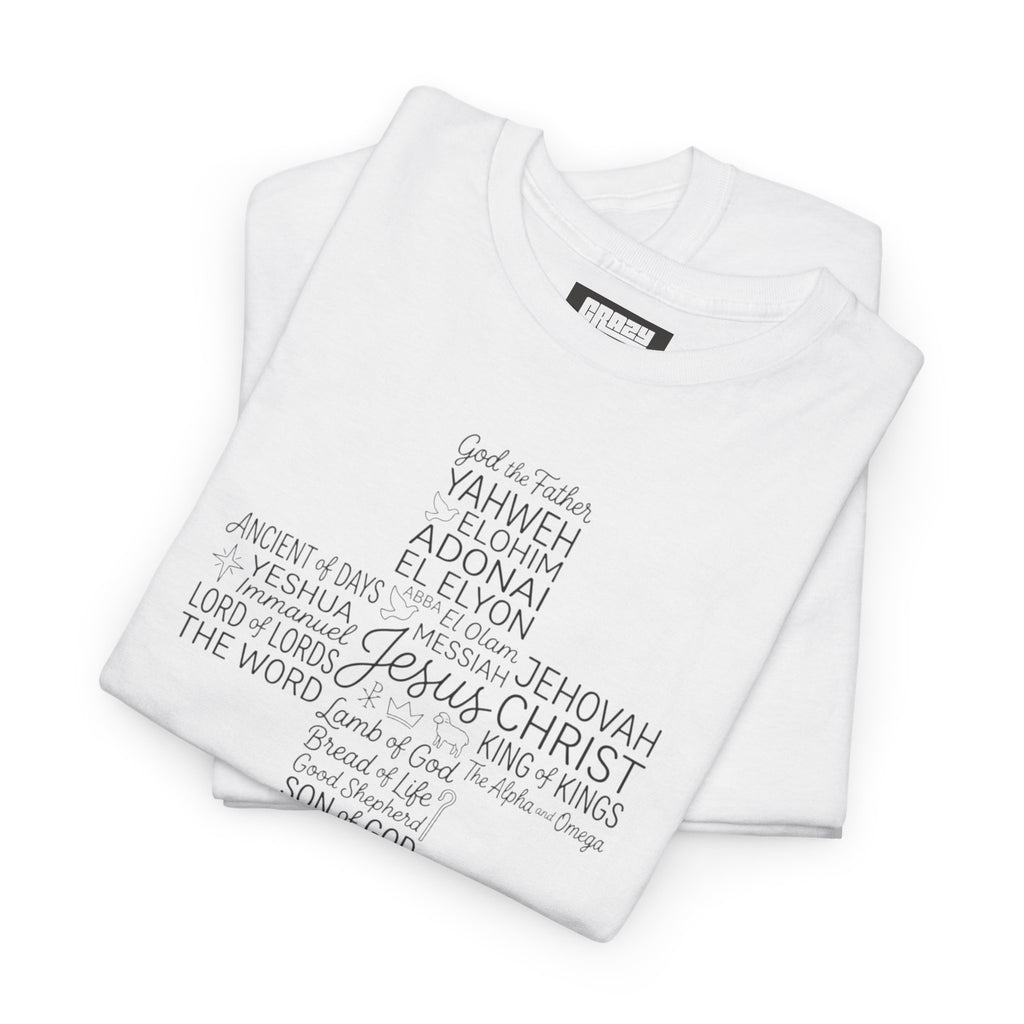 Christian Cross Typography T‑Shirt