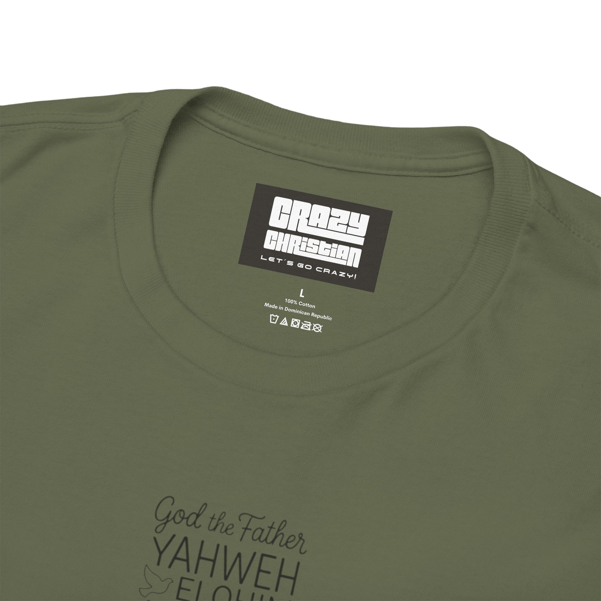 Christian Cross Typography T‑Shirt